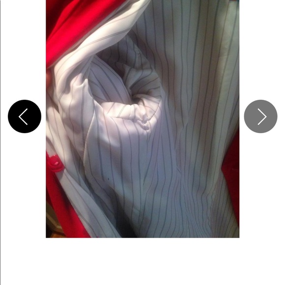 Beautiful red coat, wore it one time and decided red is not my color - Picture 2 of 6